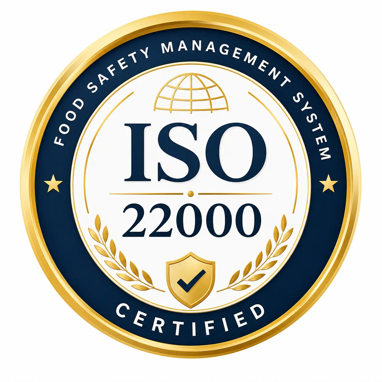 ISO 22000 certification badge